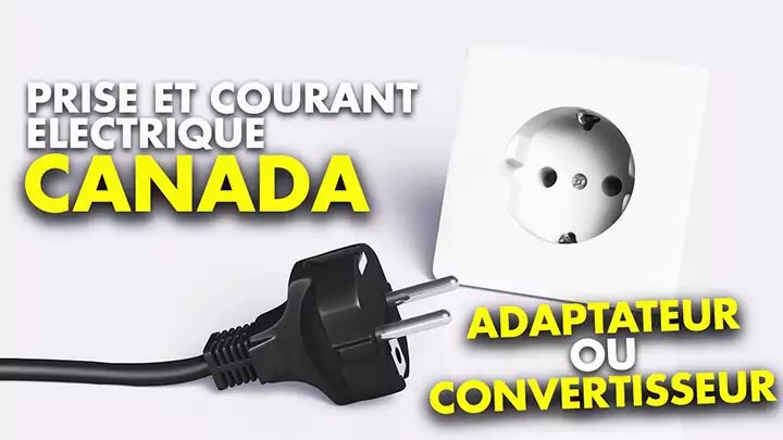 Adaptateur prise Canada vers Algérie Voltage Fréquences Adaptateur de  Courant